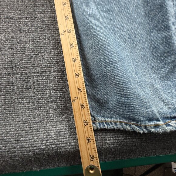 Nudie Jeans Men Denim Jeans 33x34 Average Joe Green Wave Adult Men ACTL 32X33 - Picture 8 of 16